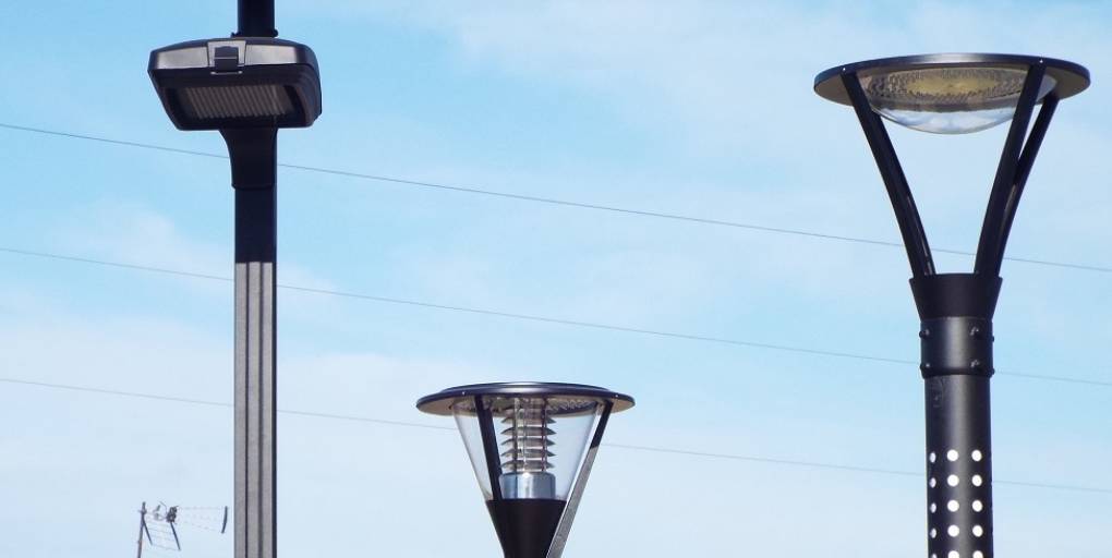 exemples de lampadaires développés par Lumi'IN