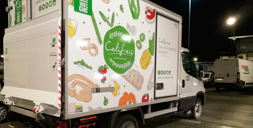 Camion de livraison de la start-up Califrais