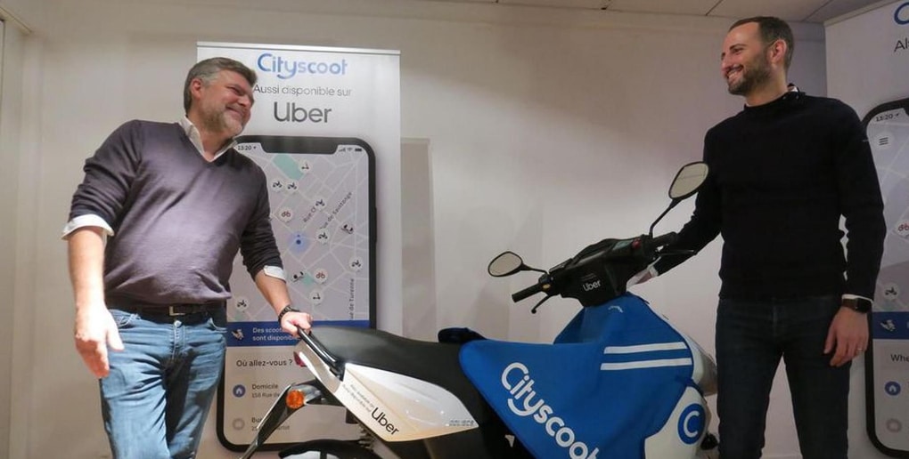 partenariat Uber Cityscoot
