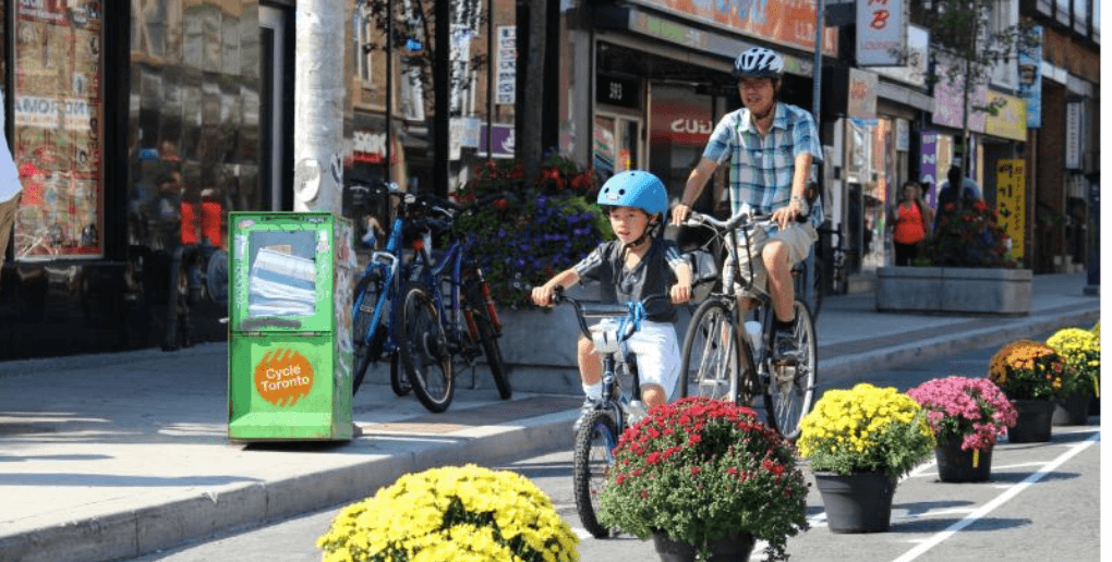 Exemple urbanisme tactique et mobilité durable Canada