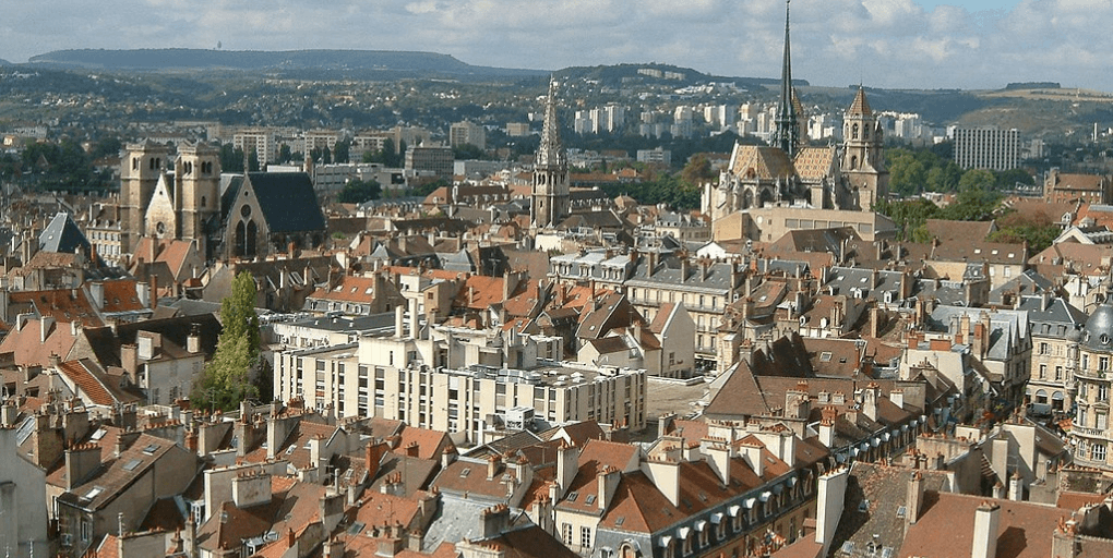 vue panoramique de la ville de Dijon