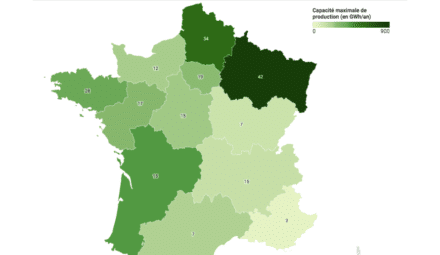map installations biométhane France