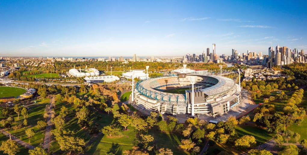 Vue de Melbourne - espaces verts